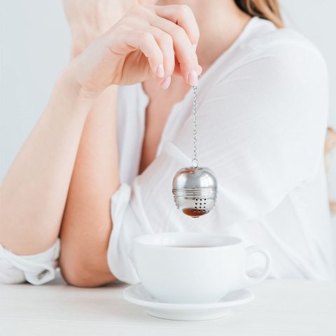 SITKO DO ZAPARZANIA PARZENIA HERBATY ZIÓŁ STALOWE DO KUBKA SZKLANKI 5CM GET-IT 259192