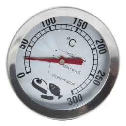 TERMOMETR DO WĘDZARNI STALOWY Z SONDĄ 16CM ORION 152849