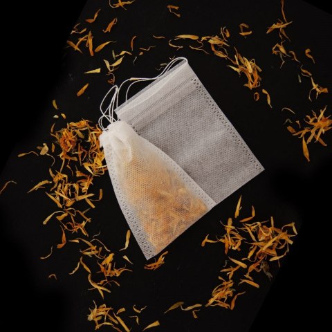 TOREBKI TEKSTYLNE DO ZAPARZANIA HERBATY ZIÓŁ NA PRZYPRAWY 50 SZTUK ORION 142255