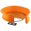 TORTOWNICA ROZPINANA SILIKONOWA OKRĄGŁA ZE SZKLANYM DNEM POMARAŃCZOWA SILLINIE 23.5CM ORION 151752