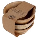 ZESTAW MISEK DREWNIANYCH DO SERWOWANIA 3 SZTUKI 11CM 140ML HOME STYLING COLLECTION 259649