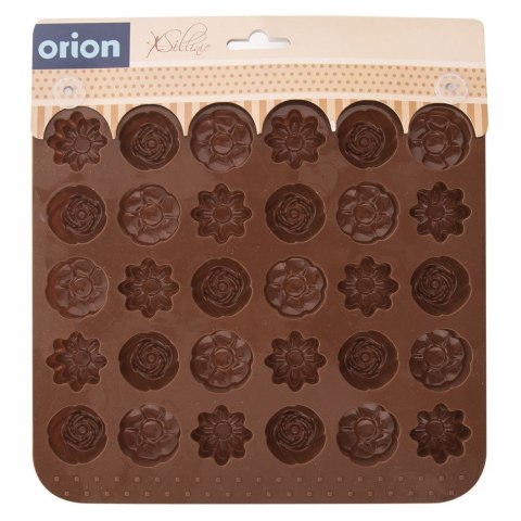 FOREMKA DO PRALIN PRALINEK NA PRALINY PRALINKI FORMA SILIKONOWA BRĄZOWA SILLINIE ORION 151736