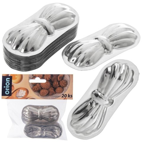 FOREMKI BLASZKI DO PIECZENIA CIASTEK STALOWA ZESTAW 20 SZTUK KOKARDA ORION 121033