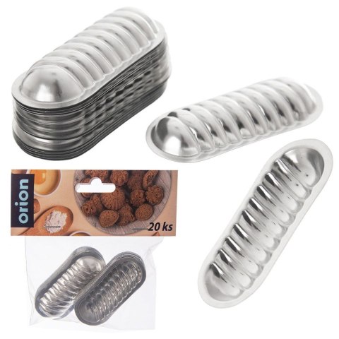 FOREMKI BLASZKI DO PIECZENIA CIASTEK STALOWA ZESTAW 20 SZTUK ORION 121032