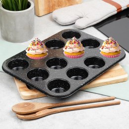 FORMA BLACHA DO 12 MUFFINEK BABECZEK BABECZKI GRANITOWA 35X26.5CM VILDE 279014