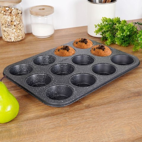 FORMA BLACHA DO PIECZENIA MUFFINEK GRANITOWA IMPERIAL 35CM NAVA 10-239-004