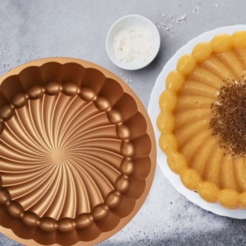 FORMA BLACHA DO PIECZENIA TORTU NIEPRZYWIERAJĄCA OKRĄGŁA 22CM MARISSA ORION 120061