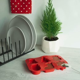 FORMA DO CIASTEK SILIKONOWA CZERWONA ŚWIĄTECZNA LA CUCINA 259111