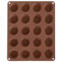 FORMA DO PIECZENIA 20 MINI MUFFINEK BABECZEK BABECZKI SILIKONOWA BRĄZOWA SILLINIE ORION 151763