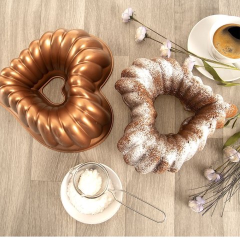 FORMA DO PIECZENIA BABKI Z KOMINEM NON-STICK SERCE 28.5CM MARISSA ORION 120068