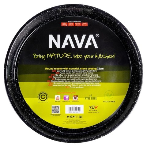 FORMA DO PIECZENIA CIASTA CIAST GRANITOWA OKRĄGŁA DUŻA 32CM NATURE NAVA 10-103-163