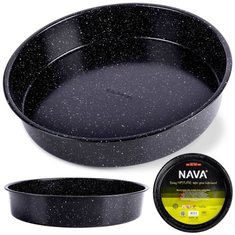 FORMA DO PIECZENIA CIASTA CIAST GRANITOWA OKRĄGŁA DUŻA 32CM NATURE NAVA 10-103-163