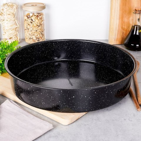 FORMA DO PIECZENIA CIASTA CIAST GRANITOWA OKRĄGŁA DUŻA 36.5CM NATURE NAVA 10-103-164