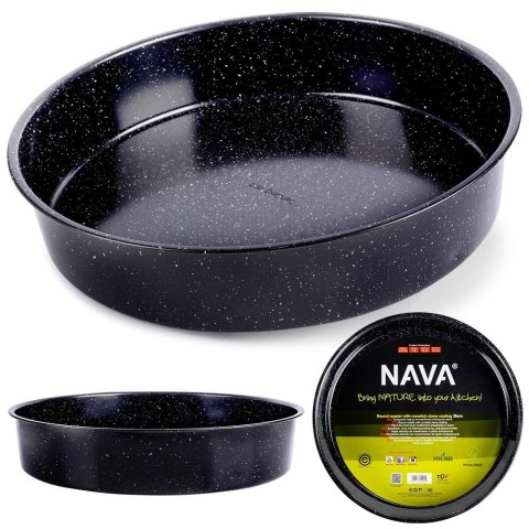FORMA DO PIECZENIA CIASTA CIAST GRANITOWA OKRĄGŁA DUŻA 36.5CM NATURE NAVA 10-103-164