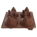 FORMA DO PIECZENIA CIASTEK I PRALIN PRALINEK SILIKONOWA BRĄZOWA KURKA SILLINIE ORION 151782