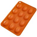 FORMA DO PIECZENIA CIASTEK I PRALIN PRALINEK SILIKONOWA POMARAŃCZOWA JAJKO SILLINIE ORION 151766