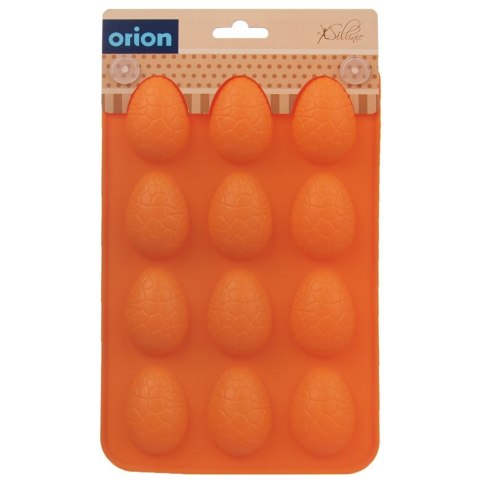 FORMA DO PIECZENIA CIASTEK I PRALIN PRALINEK SILIKONOWA POMARAŃCZOWA JAJKO SILLINIE ORION 151766