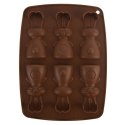 FORMA DO PIECZENIA CIASTEK I PRALIN SILIKONOWA BRĄZOWA ZAJĄCZEK SILLINIE ORION 151784