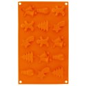 FORMA DO PIECZENIA MINI CIASTEK SILIKONOWA BRĄZOWA ŚWIĄTECZNA MIX SILLINIE ORION 151754
