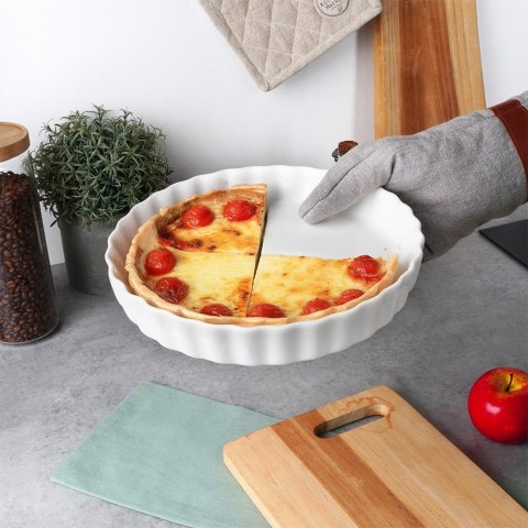 FORMA DO PIECZENIA TARTY CIASTA CERAMICZNA BIAŁA 24.5CM VILDE 279004