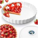 FORMA DO PIECZENIA TARTY CIASTA CERAMICZNA BIAŁA 24.5CM VILDE 279004
