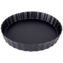 FORMA DO PIECZENIA TARTY CIASTA PORCELANOWA CZARNA OKRĄGŁA 25CM HIT 259201