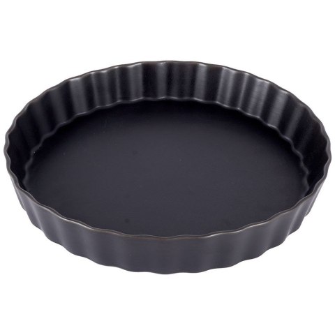 FORMA DO PIECZENIA TARTY CIASTA PORCELANOWA CZARNA OKRĄGŁA 25CM HIT 259201