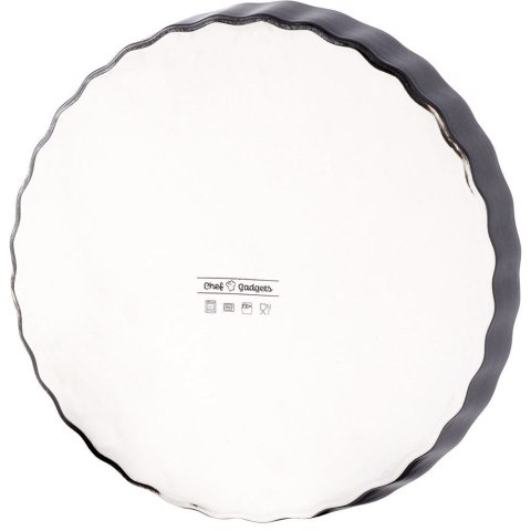 FORMA DO PIECZENIA TARTY CIASTA PORCELANOWA CZARNA OKRĄGŁA 25CM HIT 259201