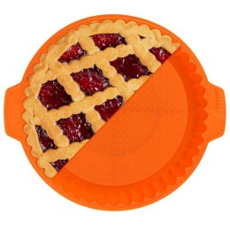 FORMA DO PIECZENIA TARTY CIASTA SILIKONOWA BRĄZOWA OKRĄGŁA 27CM SILLINIE ORION 151779