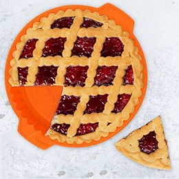 FORMA DO PIECZENIA TARTY CIASTA SILIKONOWA BRĄZOWA OKRĄGŁA 27CM SILLINIE ORION 151779