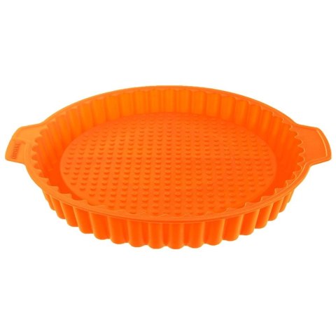 FORMA DO PIECZENIA TARTY CIASTA SILIKONOWA BRĄZOWA OKRĄGŁA 27CM SILLINIE ORION 151779