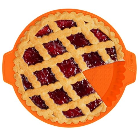 FORMA DO PIECZENIA TARTY CIASTA SILIKONOWA BRĄZOWA OKRĄGŁA 27CM SILLINIE ORION 151779