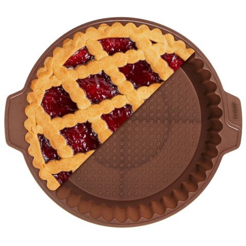 FORMA DO PIECZENIA TARTY CIASTA SILIKONOWA POMARAŃCZOWA OKRĄGŁA 27CM SILLINIE ORION 151778