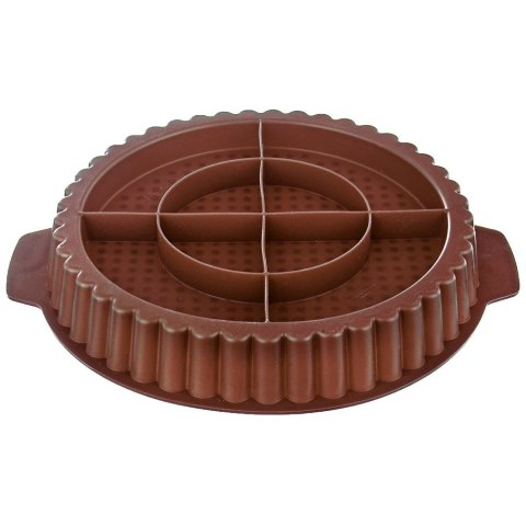 FORMA DO PIECZENIA TARTY CIASTA SILIKONOWA POMARAŃCZOWA OKRĄGŁA 27CM SILLINIE ORION 151778