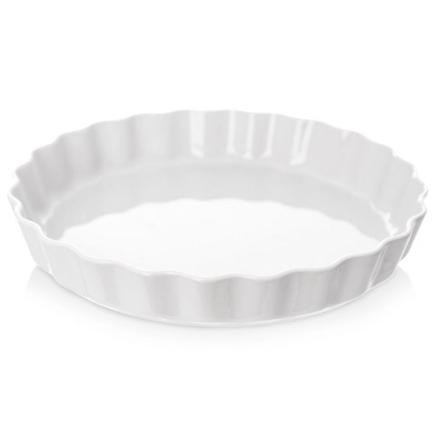 FORMA DO PIECZENIA TARTY PORCELANOWA BIAŁA OKRĄGŁA 25.5CM ORION 151786