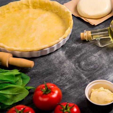 FORMA DO PIECZENIA TARTY PORCELANOWA BIAŁA OKRĄGŁA 25.5CM ORION 151786