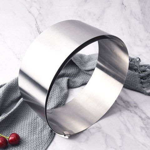 FORMA DO PIECZENIA TORTU OBRĘCZ OKRĄGŁA REGULOWANA STALOWA 16-30CM ORION 151780