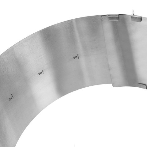 FORMA DO PIECZENIA TORTU OBRĘCZ OKRĄGŁA REGULOWANA STALOWA 16-30CM ORION 151780