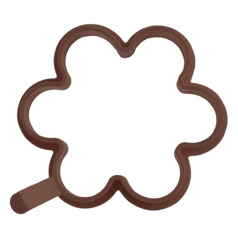 FORMA DO SMAŻENIA JAJEK NALEŚNIKÓW PANCAKE SILIKONOWA BRĄZOWA KWIAT 12CM SILLINIE ORION 151792