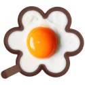 FORMA DO SMAŻENIA JAJEK NALEŚNIKÓW PANCAKE SILIKONOWA BRĄZOWA KWIAT 12CM SILLINIE ORION 151792