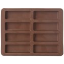 FORMA FOREMKA DO BATONÓW MUSLI SILIKONOWA BRĄZOWA SILLINIE 22X16.5X1.5CM ORION 151793