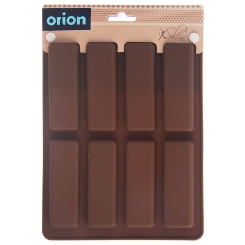 FORMA FOREMKA DO BATONÓW MUSLI SILIKONOWA BRĄZOWA SILLINIE 22X16.5X1.5CM ORION 151793