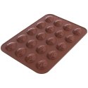 FORMA FOREMKA DO PIECZENIA CIASTEK SILIKONOWA BRĄZOWA ORZECHY SILLINIE ORION 151720