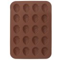 FORMA FOREMKA DO PIECZENIA CIASTEK SILIKONOWA BRĄZOWA ORZECHY SILLINIE ORION 151720