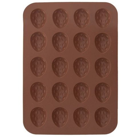 FORMA FOREMKA DO PIECZENIA CIASTEK SILIKONOWA BRĄZOWA ORZECHY SILLINIE ORION 151720