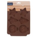 FORMA FOREMKA DO PIECZENIA CIASTEK SILIKONOWA BRĄZOWA ŚWIĄTECZNA SILLINIE ORION 151767