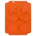 FORMA FOREMKA DO PIECZENIA CIASTEK SILIKONOWA POMARAŃCZOWA ŚWIĄTECZNA SILLINIE ORION 151768