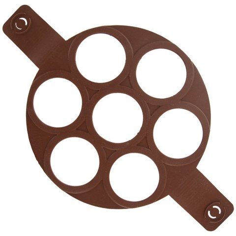 FORMA FOREMKA DO SMAŻENIA JAJEK PANCAKE SILIKONOWA BRĄZOWA SILLINIE ORION 151791