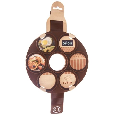 FORMA FOREMKA DO SMAŻENIA JAJEK PANCAKE SILIKONOWA BRĄZOWA SILLINIE ORION 151791