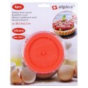 FORMY FOREMKI DO PIECZENIA TARTY CIASTA FORMA SILIKONOWA OKRĄGŁA 12CM 4 SZTUKI ALPINA 259259